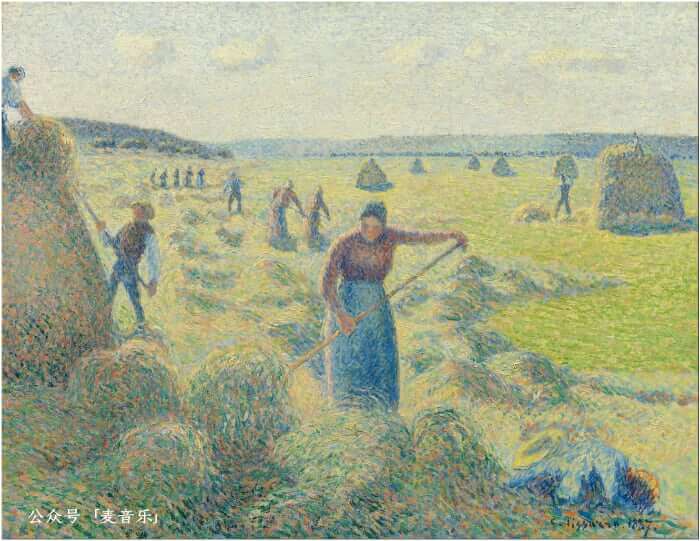 La Récolte des Foins, Éragny (1887) ©️Camille Pissarro