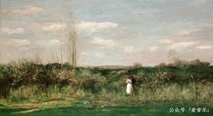 Spring Landscape©️夏尔-弗朗索瓦·多比尼，1862