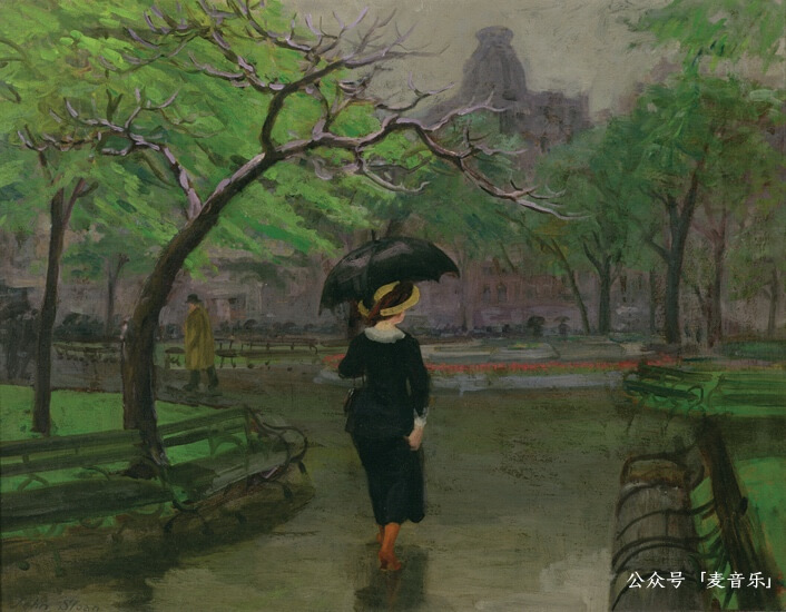 Spring Rain, New York©️John French Sloan