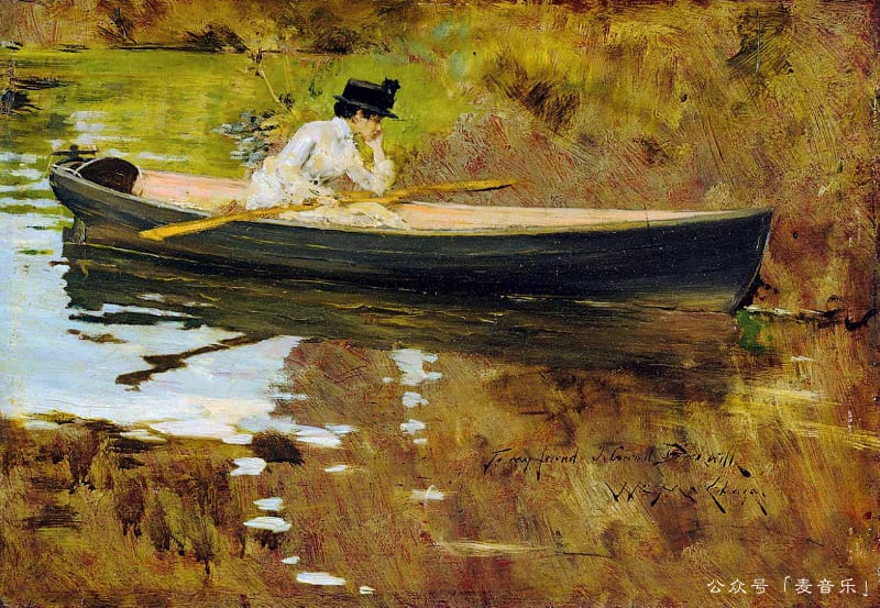 Mrs. Chase in Prospect Park | William Merritt Chase