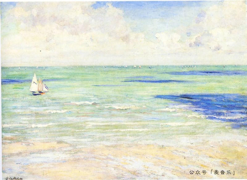 Seascape, Regatta at Villers | Gustave Caillebotte