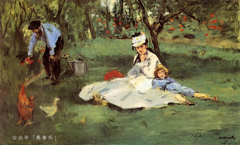 The Monet family in their garden at Argenteuil | Edouard Manet