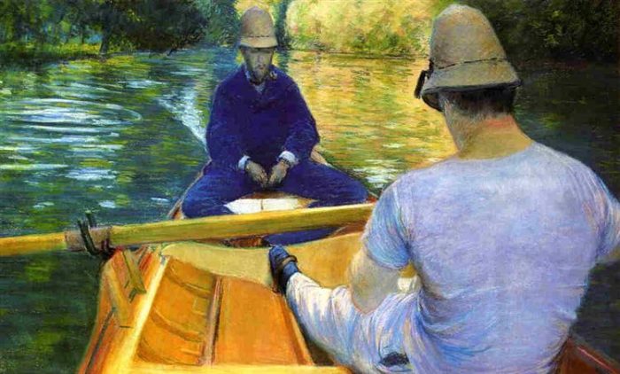 Boats on the Yerres©️Gustave Caillebotte