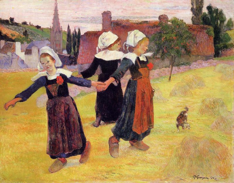 Breton girls dancing | 保罗·高更