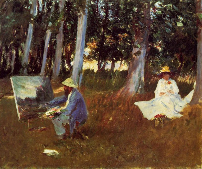 Claude Monet Painting by the Edge of a Wood | John Singer Sargent