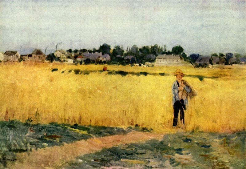 In the Wheatfield at Gennevilliers | Berthe Morisot