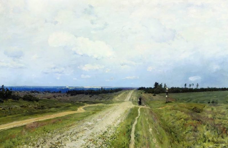 The Vladimir's road | Isaac Levitan