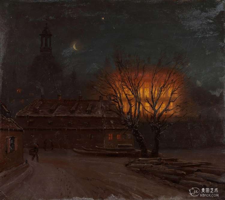 Winter Evening in Dresden | Knud Baade