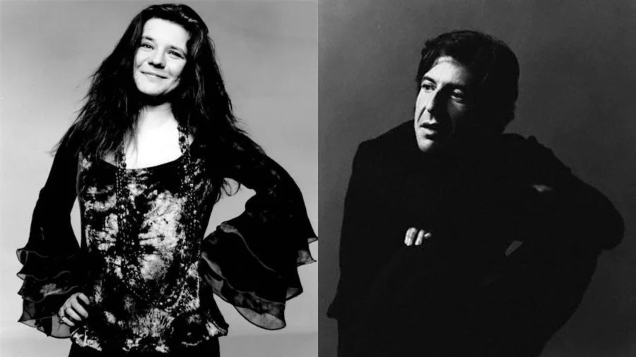 Leonard Cohen 和 Janis Joplin